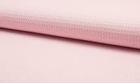100% Cotton WAFFLE Honeycomb Pique Fabric Material - ROSE